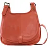 Image de Sac besace en cuir italien - OH MY BAG - CARTOUCHIERE - Bandoulière réglable - Brique
