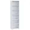 Image de Bibliothèque - étagère h. 198 x l. 54 cm décor blanc - maria