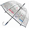 Image de SMATI Parapluie transparent long et automatique Paris - Bleu - TU