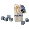 Image de 6 Pierres À Whisky En Sachet De Coton Naturel On The Rocks - 6bc