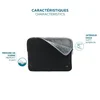 Image de Housse à mémoire Skin de 12,5 à 14’’ pour MacBook Air et MacBook Pro 13,3 Noir et Gris MOBILIS