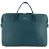 Image de Sacoche pour Ordinateur Portable 11-14 Sac à Bandoulière PC/Tablette Compatible MacBook 13 Aspect Cuir Bleu Prusse