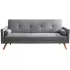 Image de Canapé convertible 3 places en tissu gris wooden