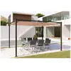 Image de Tusa : tonnelle autoportante 3x4m 12m2, toile polyester taupe