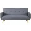 Image de Berlin gris : canapé scandinave convertible 3 places gris