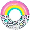 Image de Bouée Gonflable Xxl Arc En Ciel -léopard Multicolore Ø120 Cm