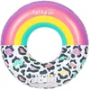 Image de Bouée Gonflable Ronde XXL pour Piscine & Plage - Arc-En-Ciel Et Léopard ø120cm