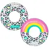 Image de Bouée Gonflable X2 - Pack Donut Leopard Multicolore Ø120 Cm