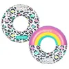 Image de Bouées Gonflables Ronde XXL pour Piscine & Plage - Pack Twin Donut Leopard ø120cm