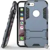 Image de Housse Etui Coque Rigide Anti Choc Pour Apple Iphone 7 + Verre Trempe - Bleu Fonce