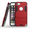 Image de Housse Etui Coque Rigide Anti Choc Pour Apple Iphone 7 + Verre Trempe - Rouge