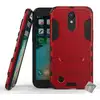 Image de Housse Etui Coque Rigide Anti Choc Pour Lg K10 (2017) + Verre Trempe - Rouge