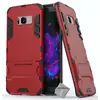 Image de Housse Etui Coque Rigide Anti Choc Pour Samsung G955f Galaxy S8 Plus + Verre Trempe - Rouge