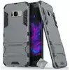 Image de Housse Etui Coque Rigide Anti Choc Pour Samsung G955f Galaxy S8 Plus + Verre Trempe - Gris