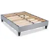 Image de Sommier À Lattes En Bois Ergostar 90x190 Cm Coloris Gris Clair Livré En Kit