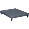 Image de Sommier En Bois Tapissier Kit 90x190 Cm Coloris Gris Ciment Livré En Kit