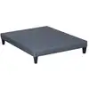 Image de Sommier En Bois Tapissier Kit 90x200 Cm Coloris Gris Ciment Livré En Kit