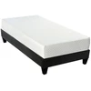 Image de Ensemble Matelas Ferme 21cm À Mémoire De Forme Et Sommier 30cm En Bois Absolu-90x200