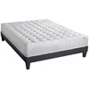 Image de Ensemble Matelas Ferme 24cm À Mémoire De Forme Et Sommier En Bois Châtelet-160x200