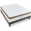 Image de Ensemble Zermatt 160x200 cm Matelas Mousse + Sommier Bois