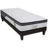 Image de Ensemble matelas et sommier au confort ferme Blanc 90x200 cm