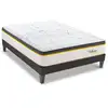 Image de Ensemble Bellecour 3.0 90x190 Cm Matelas Ressorts Ensachés + Sommier Bois