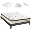 Image de Pack Bellecour 3.0 160x200 Cm Matelas Ressorts Ensachés + Sommier + Accessoires