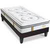 Image de Ensemble Reina 2.0 90x190 cm Matelas Ressorts ensachés + Sommier Bois