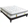 Image de Ensemble Matelas Ressorts Ensachés Et Sommier En Bois