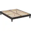 Image de Sommier en kit en kit tissu gris anthracite - 140x200 cm Made in Belgique