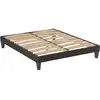 Image de Sommier en kit en kit tissu gris anthracite - 180x200 cm Made in Belgique