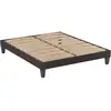 Image de Sommier en kit en kit tissu gris anthracite - 200x200 cm Made in Belgique