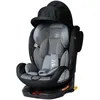 Image de ZELI Siège-auto évolutif i-Size pivotant 360° enfants de 40 à 150 cm 0-36 kg Isofix Top Tether Noir avec canopy