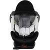 Image de ZELI Siège-auto évolutif i-Size pivotant 360° enfants de 40 à 150 cm 0-36 kg Isofix Top Tether Gris avec canopy