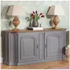 Image de Elisabeth - buffet shabby chic en chêne, gris souris