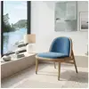 Image de Suzette - fauteuil style vintage en bois massif et velours, 1 place
