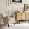 Image de Max - fauteuil club clouté style moderne, en tissu anti-feu et bois massif, 1 place