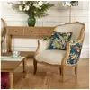 Image de Fauteuil bergère victor lophura - style shabby chic en bois massif et lin premium, 1 place