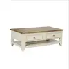 Image de Archer   table basse à tiroirs style contemporain, plateau en bois massif, 4 tiroirs, bois certifié fsc®