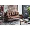Image de Larson - Canapé Droit 3 Places Convertible - Avec Coffre De Rangement - Style Industriel - Marron