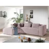 Image de Stella - Canapé D'angle Gauche En Velours Côtelé - 4 Places - Rose