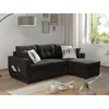 Image de Astoria - canapé dangle réversible - convertible avec coffre - style contemporain- 4 places - Gris foncé