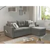 Image de Astoria - canapé dangle réversible - convertible avec coffre - style contemporain- 4 places - Gris clair