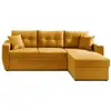 Image de Astoria - canapé d'angle réversible - convertible avec coffre - style contemporain- 4 places - best mobilier - jaune ASTORIA