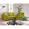 Image de Brooke - canapé dangle droit - convertible - 5 places - en velours - Vert Olive