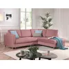 Image de Brooke - Canapé D'angle Droit - Convertible - 5 Places - En Velours - Rose