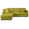 Image de Brooke - canapé d'angle gauche - convertible - 5 places - en velours - lisa design - vert olive BROOKE