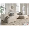 Image de Stella - canapé panoramique en U - 7 places - en velours côtelé - Beige