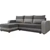 Image de Harvey - canapé d'angle réversible - convertible - avec coffre - en tissu - 4 places - style contemporain couleur - gris HARVEY