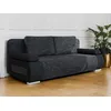 Image de Elio - Canapé 3 Places Convertible - Avec Coffre - Style Contemporain - Noir / Gris